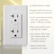 Faith Self-Test 20A TR GFCI Outlet Receptacle with Wall Plate, White GLS-20ATR-WH - alternate 3